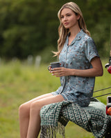 Shorts – Powder Blue Springer Scene Pyjama Shorts