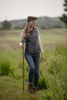 Ladies Tweed Gilet - Slate Grey