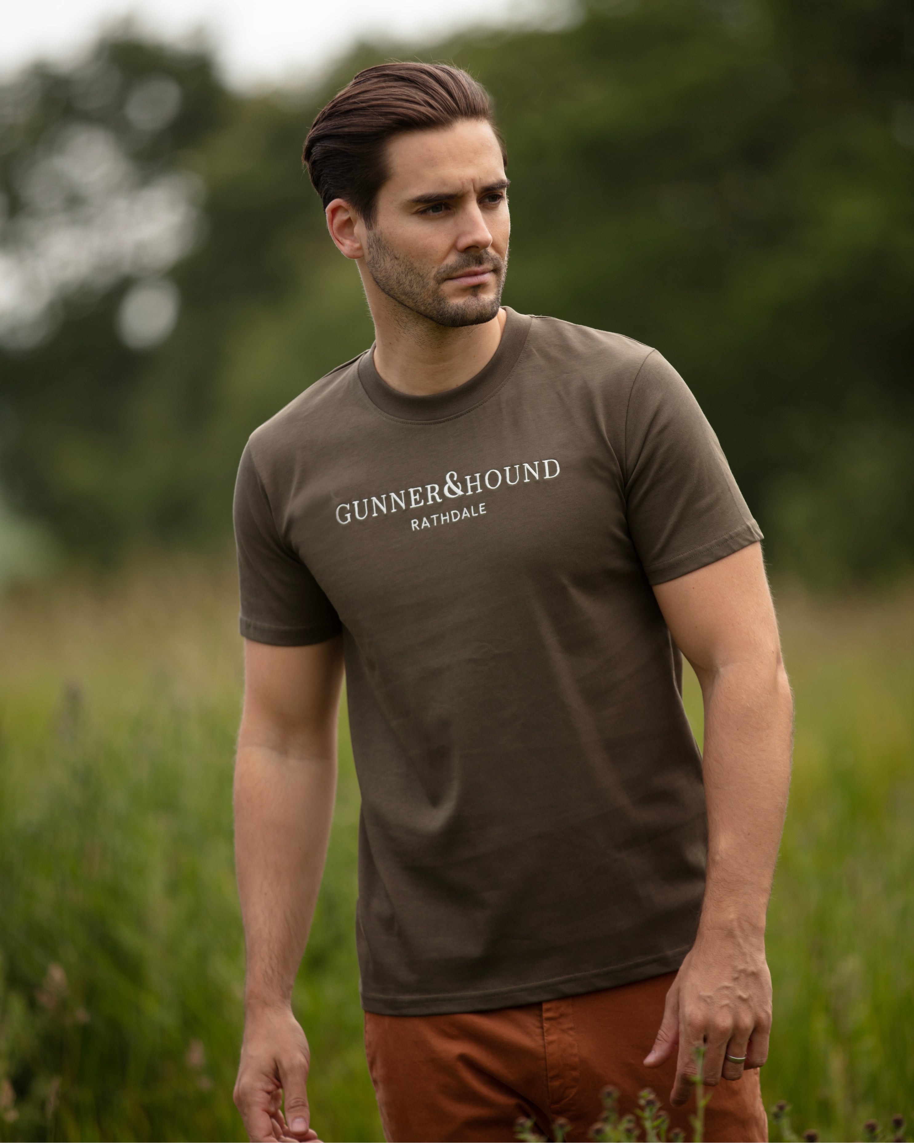 Men’s T-Shirt Khaki Green – Rathdale Collection