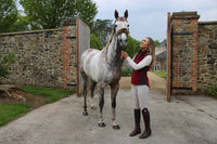 Ladies Tweed Gilet - Cranberry