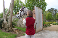 Ladies Tweed Gilet - Cranberry