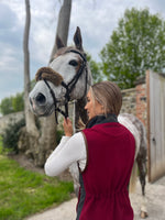 Ladies Tweed Gilet - Cranberry