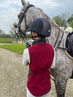 Ladies Tweed Gilet - Cranberry