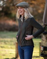LADIES TWEED FLEECE - FOREST GREEN