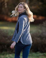 LADIES TWEED FLEECE - SLATE GREY