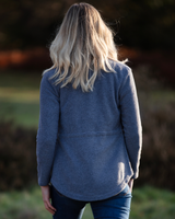 LADIES TWEED FLEECE - SLATE GREY