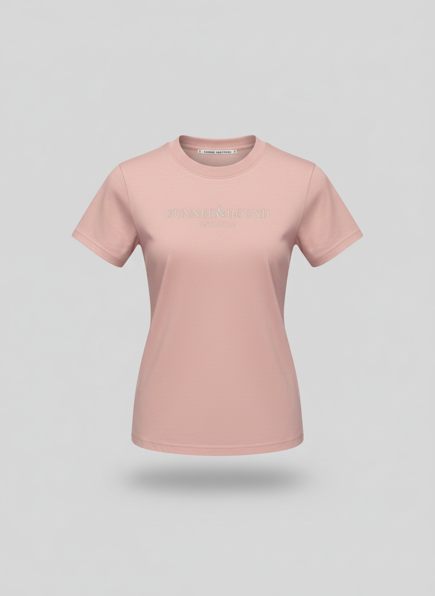 Ladies T-Shirt Baby Pink - Rathdale Collection