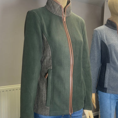 LADIES TWEED FLEECE - FOREST GREEN
