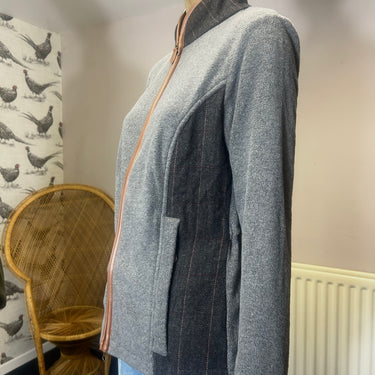 LADIES TWEED FLEECE - SLATE GREY