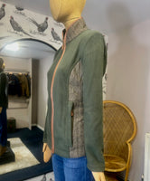 LADIES TWEED FLEECE - FOREST GREEN