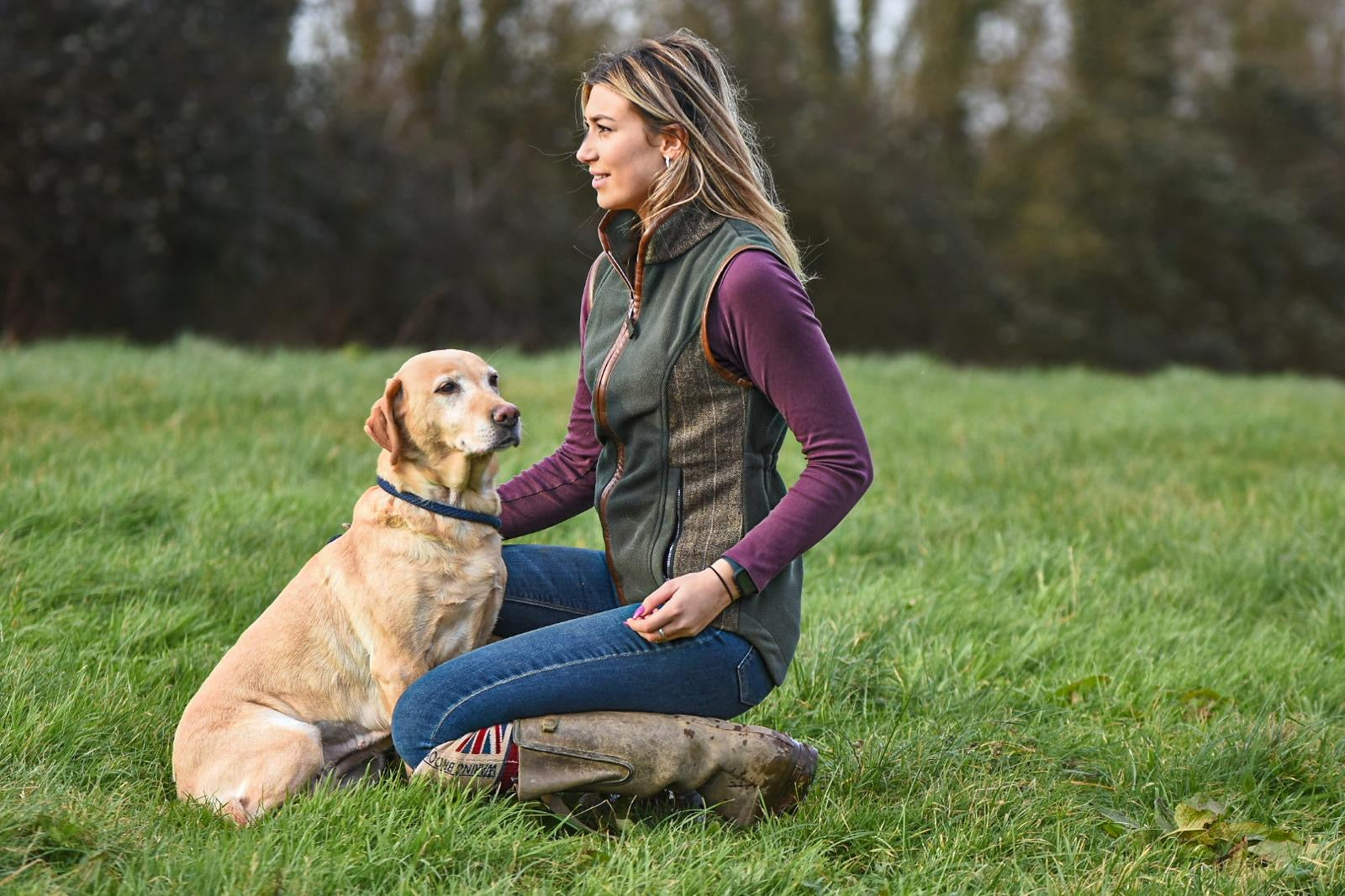 Womens Tweed Incorporated Gilet - Gunner And Hound Lifestyle